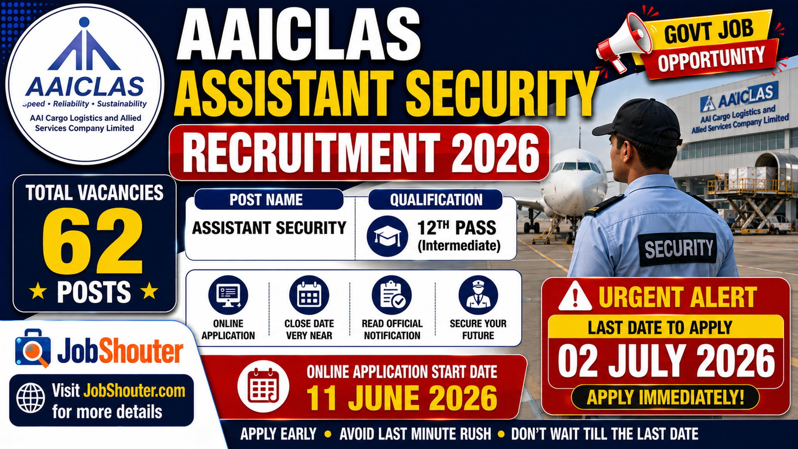 AAICLAS Assistant Security Recruitment 2026