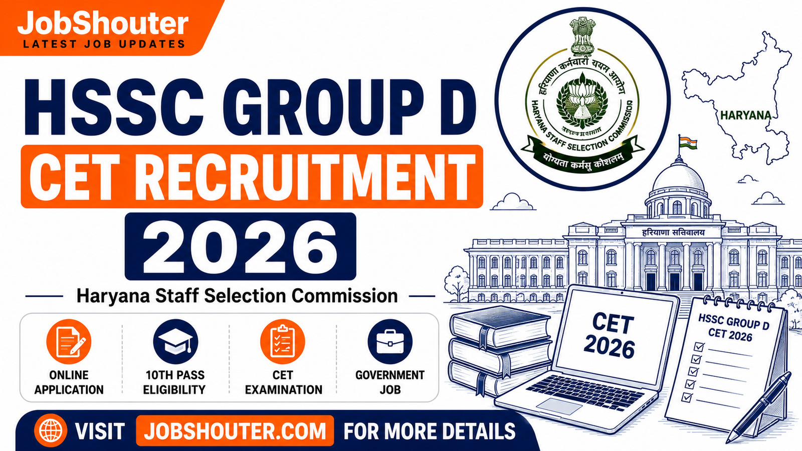HSSC Group D CET Recruitment 2026