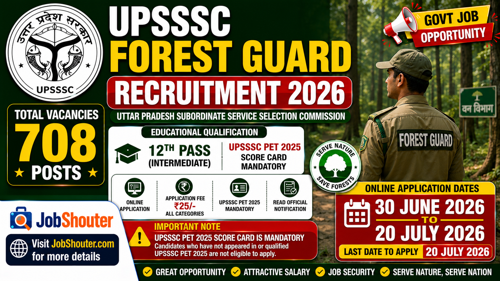 UPSSSC Forest Guard Recruitment 2026