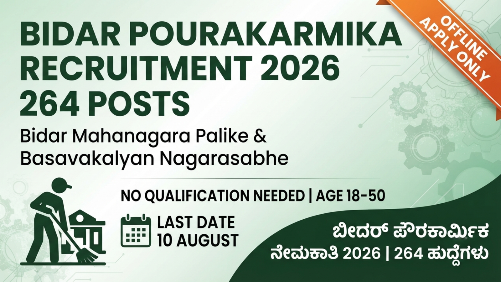 BIDAR POURAKARMIKA RECRUITMENT 2026