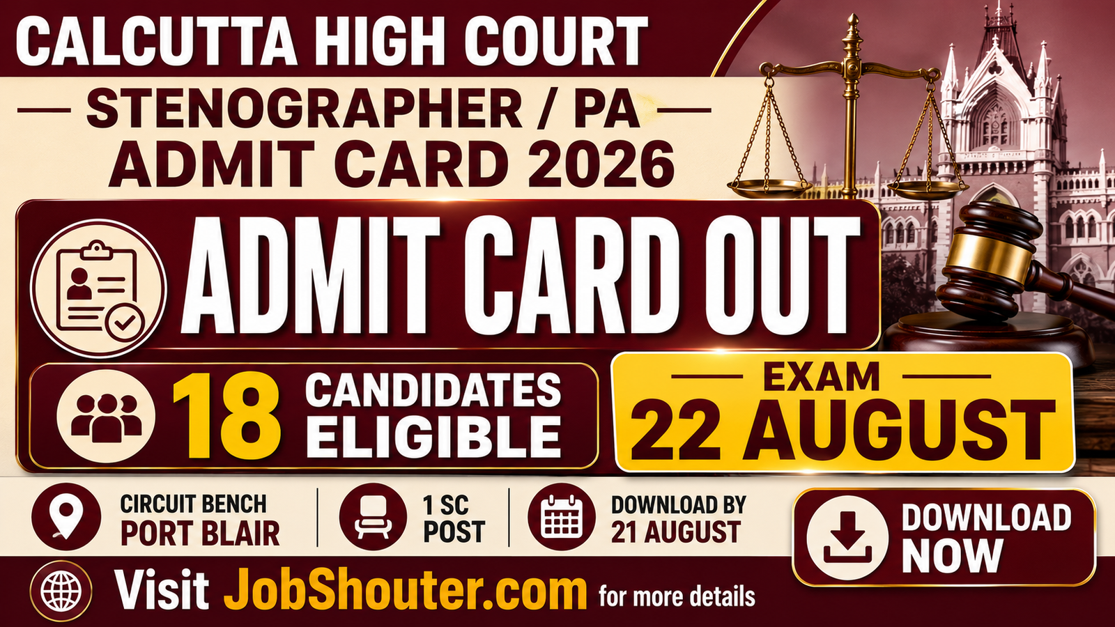 CALCUTTA HIGH COURT STENOGRAPHER
