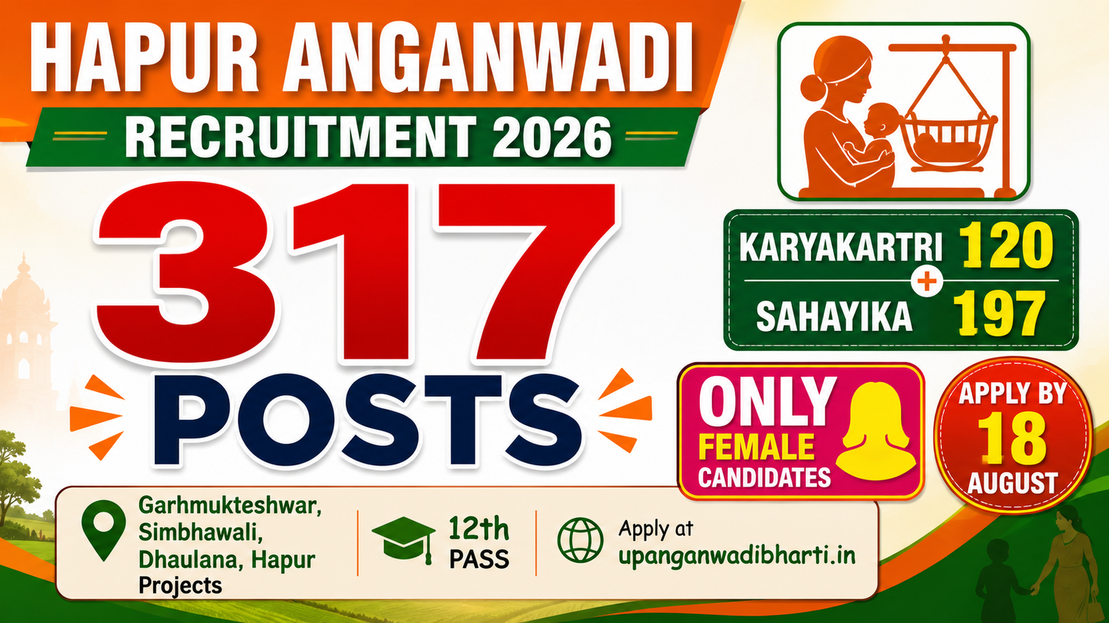 Hapur Anganwadi Recruitment 2026