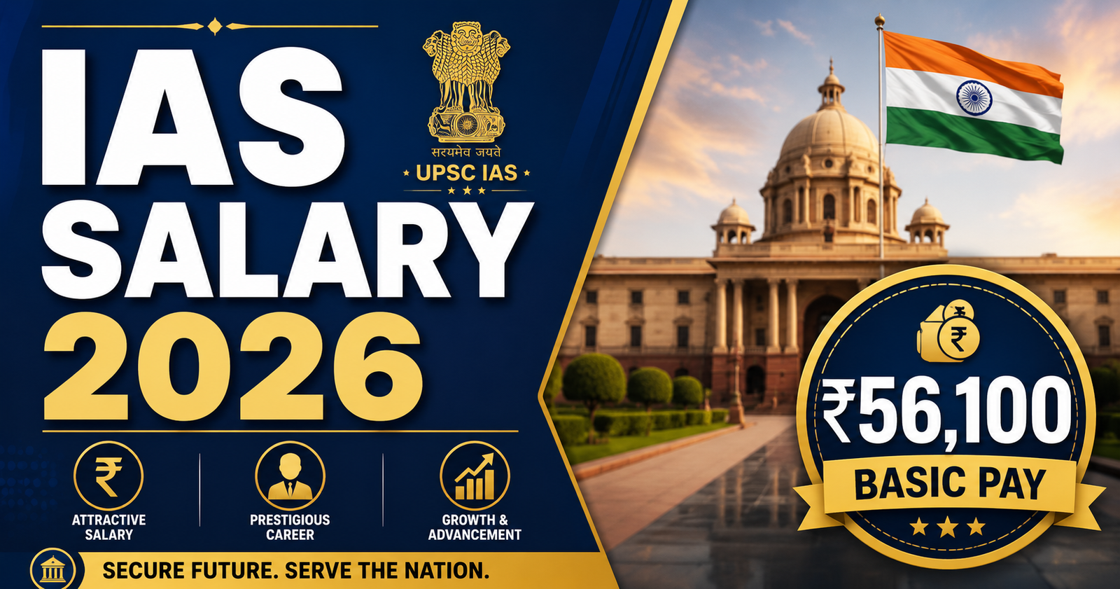 IAS officer salary 2026 in-hand pay scale perks and career growth