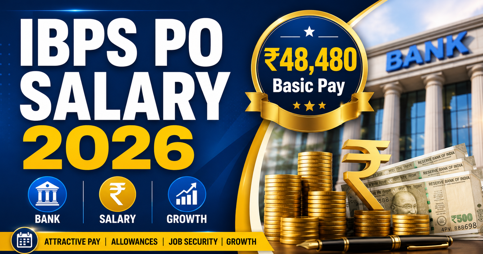 IBPS PO salary 2026 in-hand pay job profile and promotion path