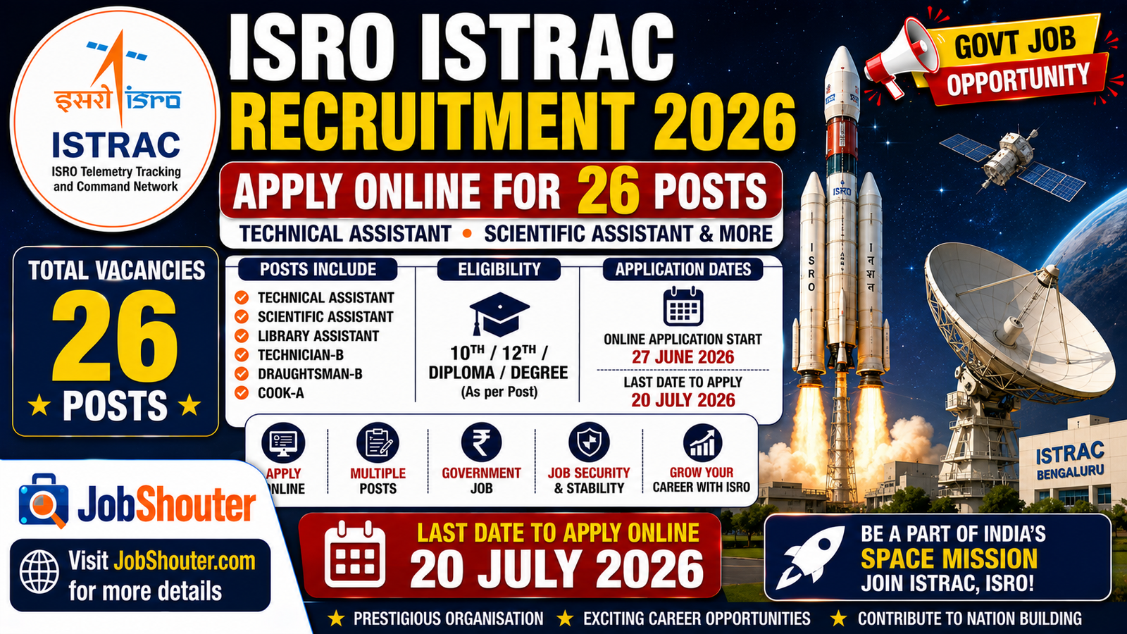 ISRO ISTRAC Recruitment 2026