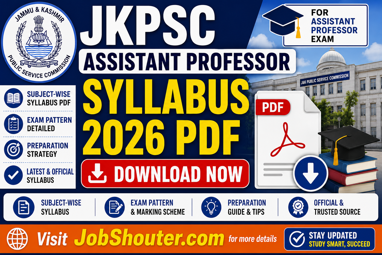 JKPSC Assistant Professor Examination Syllabus Download