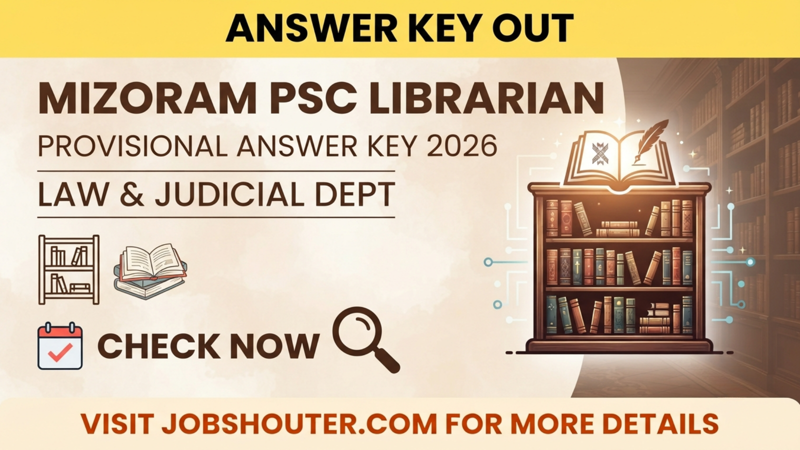 MIZORAM PSC LIBRARIAN PROVISIONAL ANSWER KEY 2026