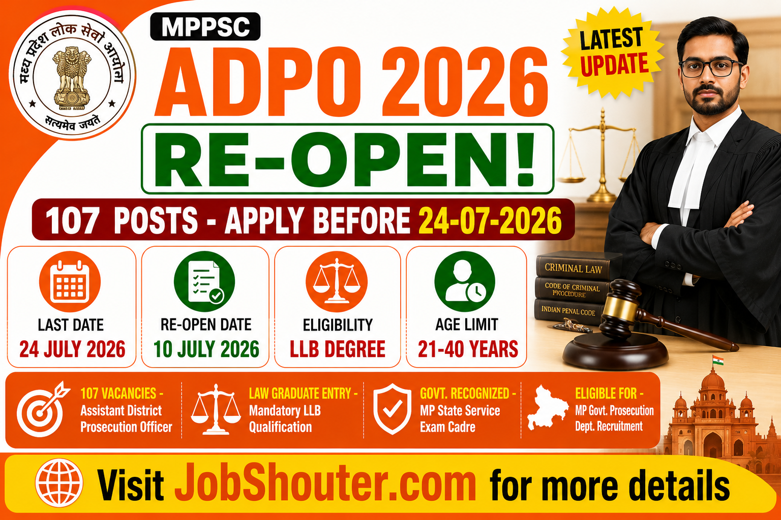 MPPSC ADPO Re Open 2026