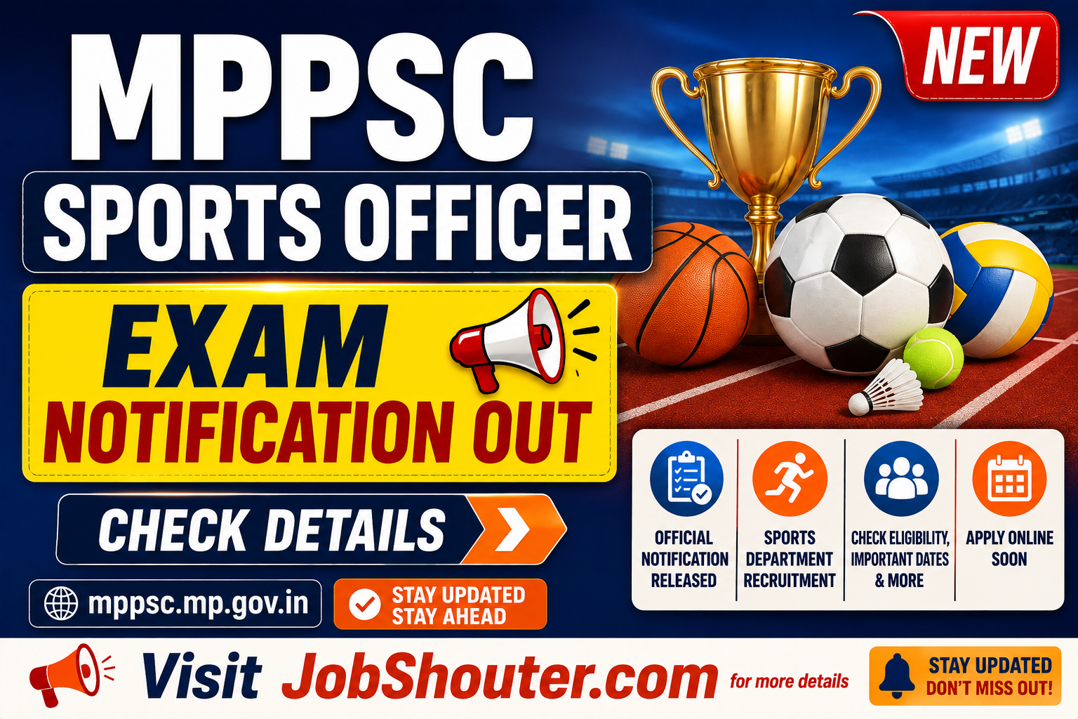 MPPSC Sports Officer Recruitment 2026 notification released
