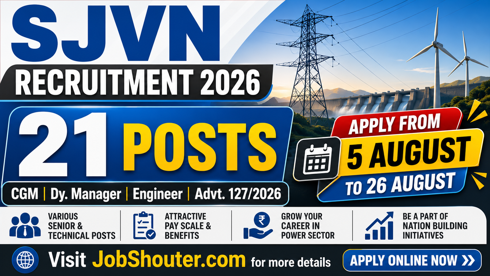 SJVN RECRUITMENT 2026