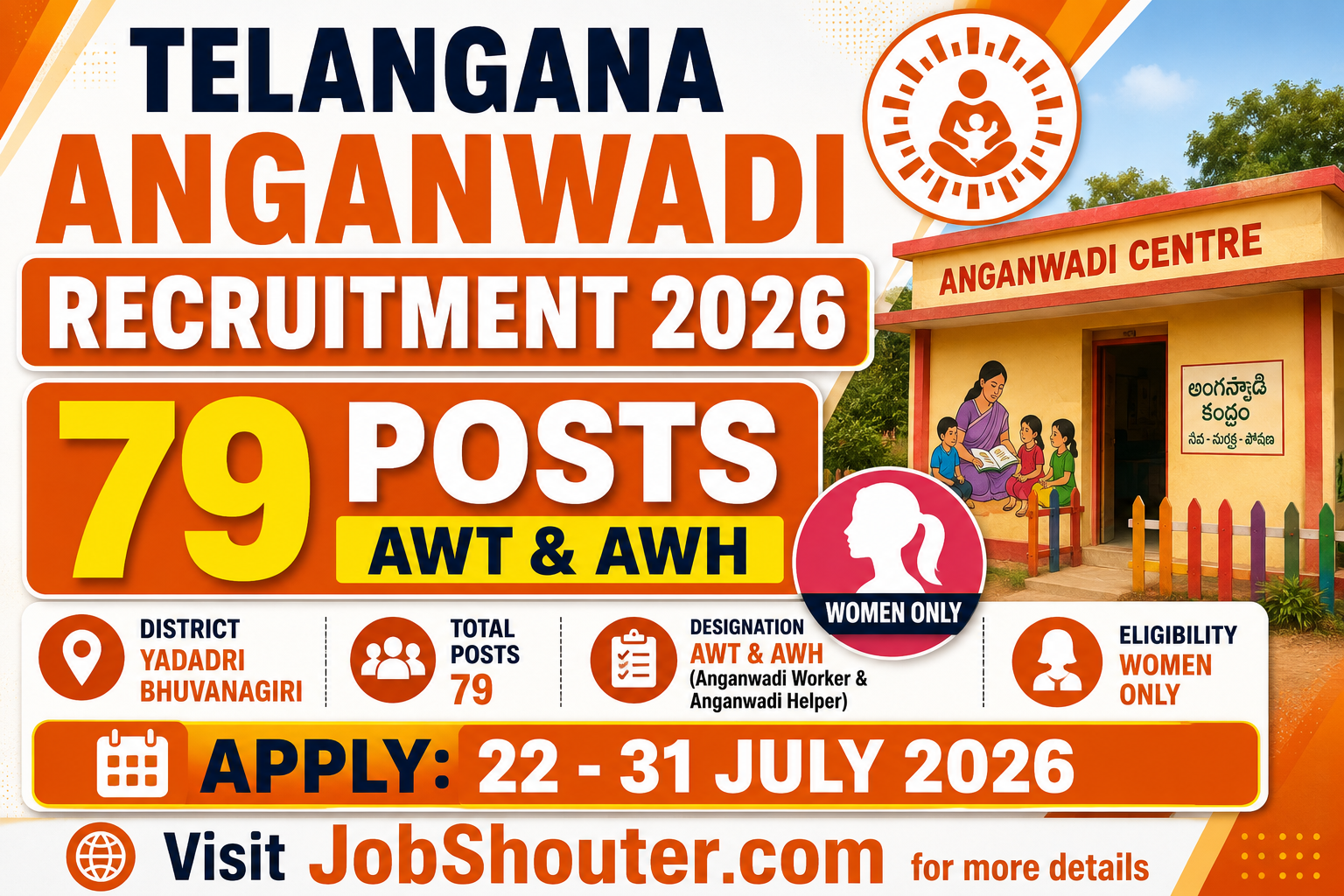 TELANGANA ANGANWADI RECRUITMENT 2026