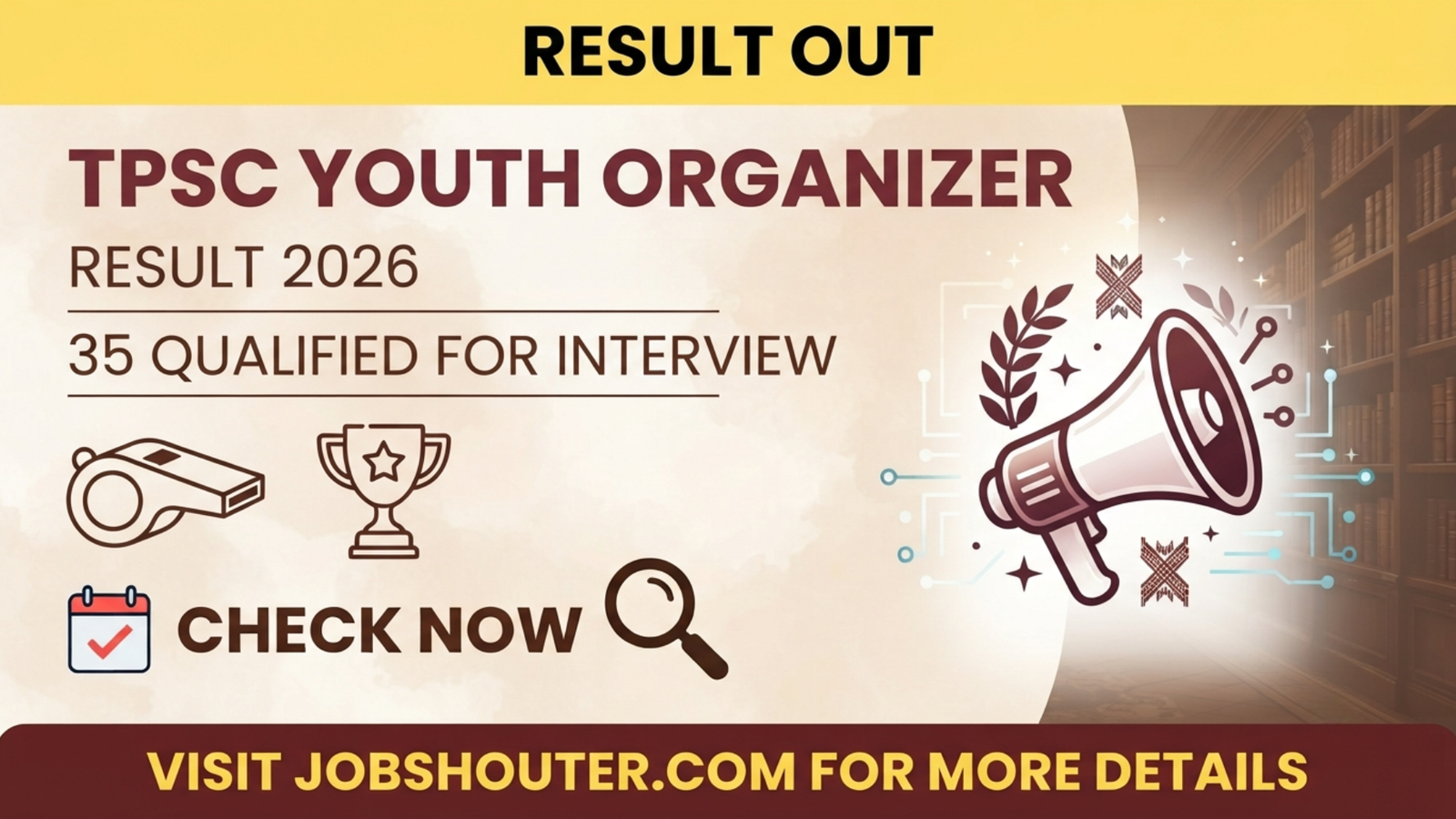 TPSC Youth Organizer result 2026
