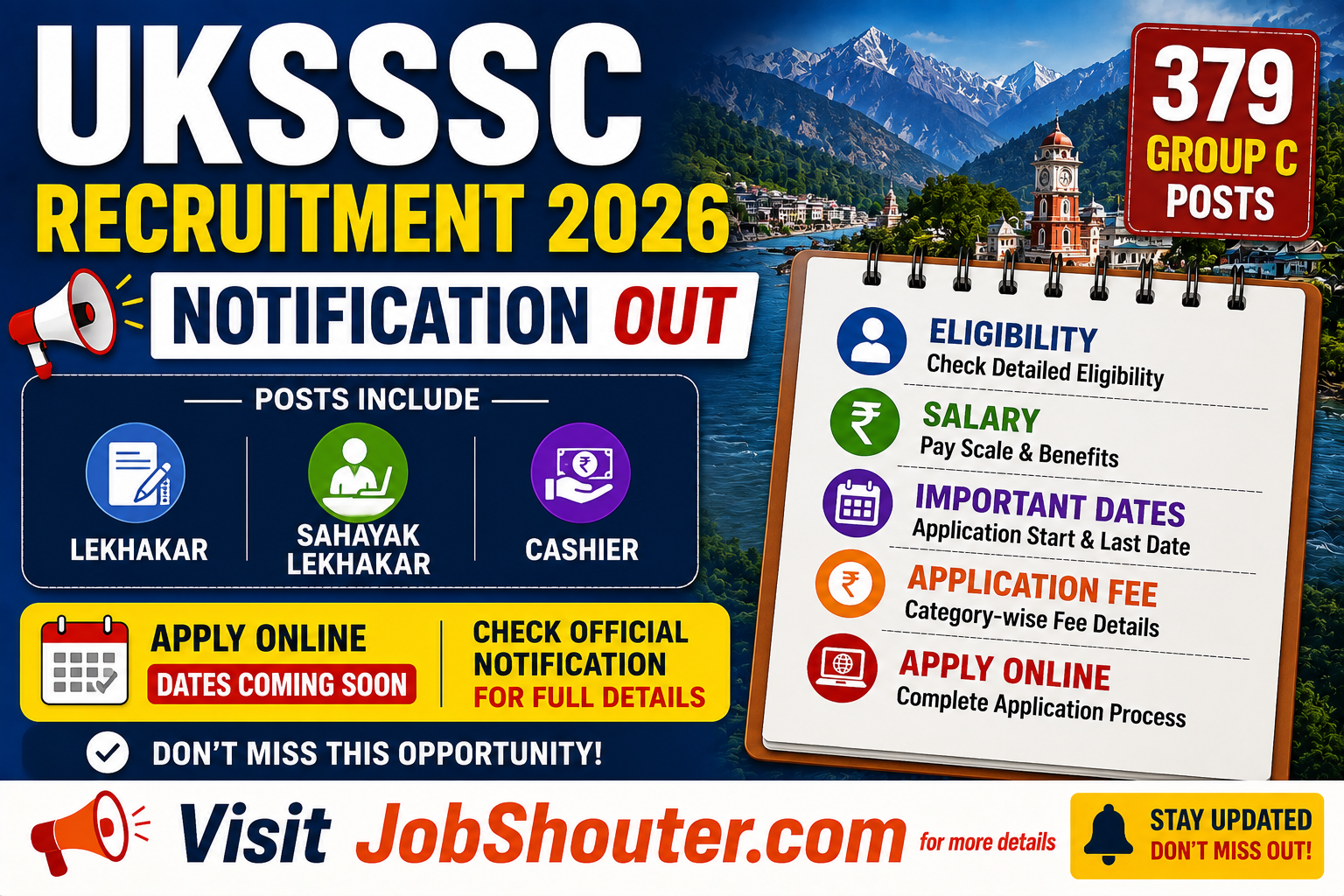 UKSSSC Recruitment 2026 notification released