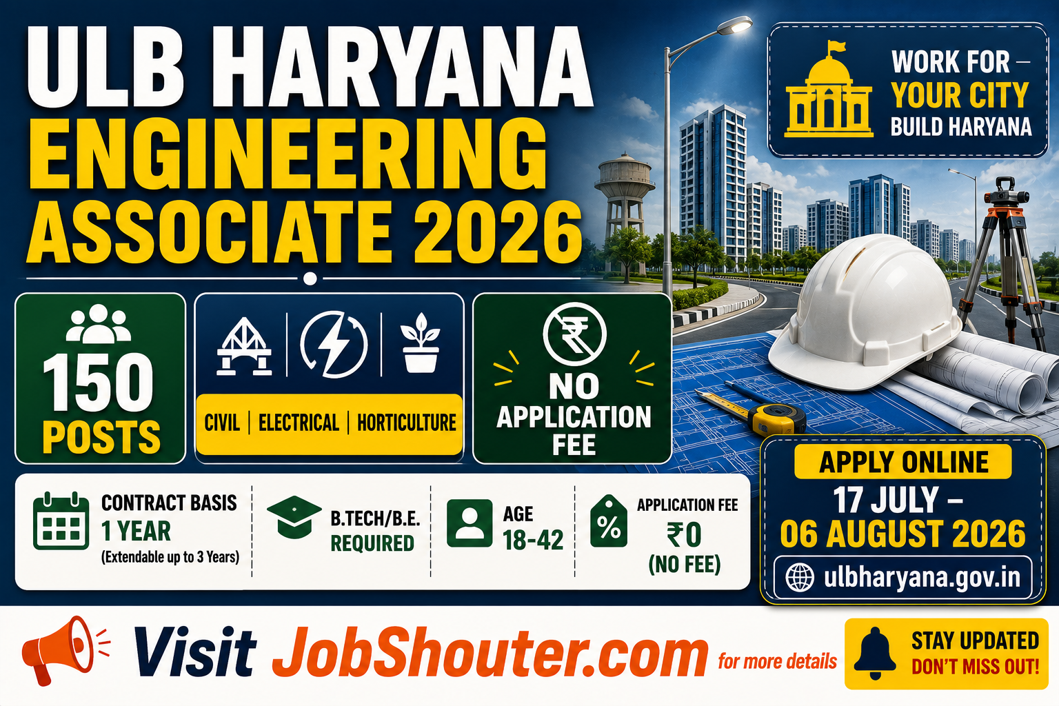 ULB Haryana Engineering Associate Recruitment 2026