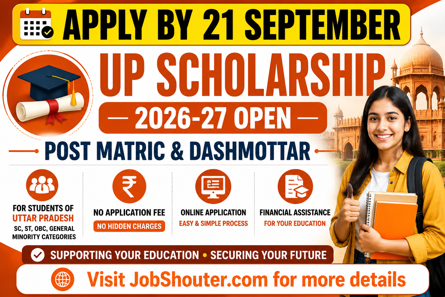 UP SCHOLARSHIP 2026-27 OPEN