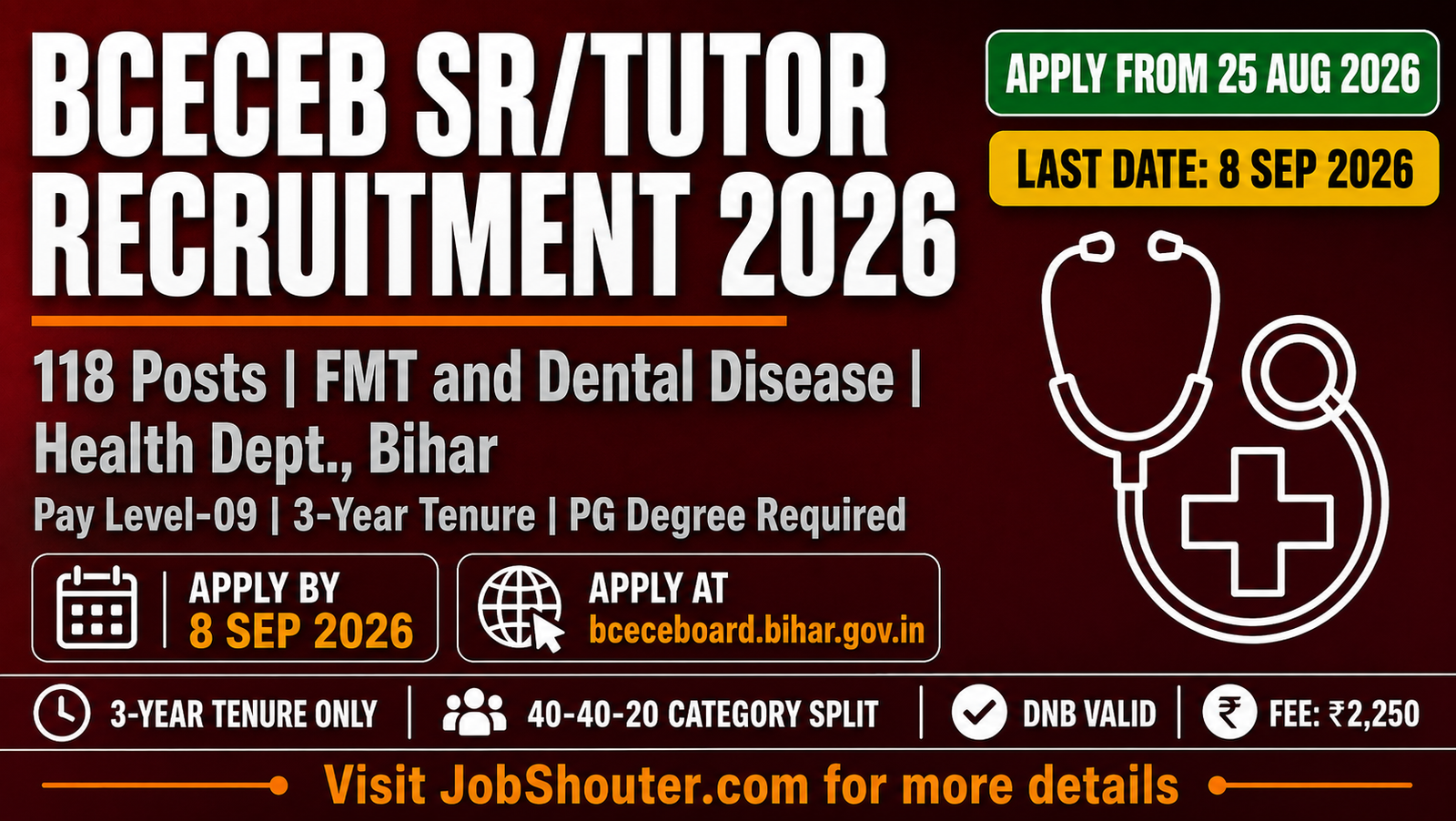 BCECEB Senior Resident Tutor Recruitment 2026
