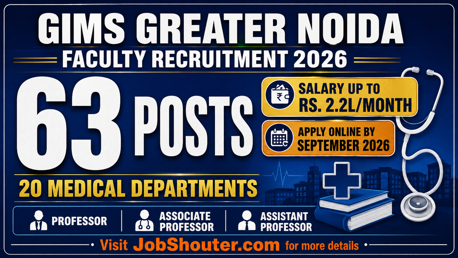 GIMS Greater Noida Faculty Recruitment 2026