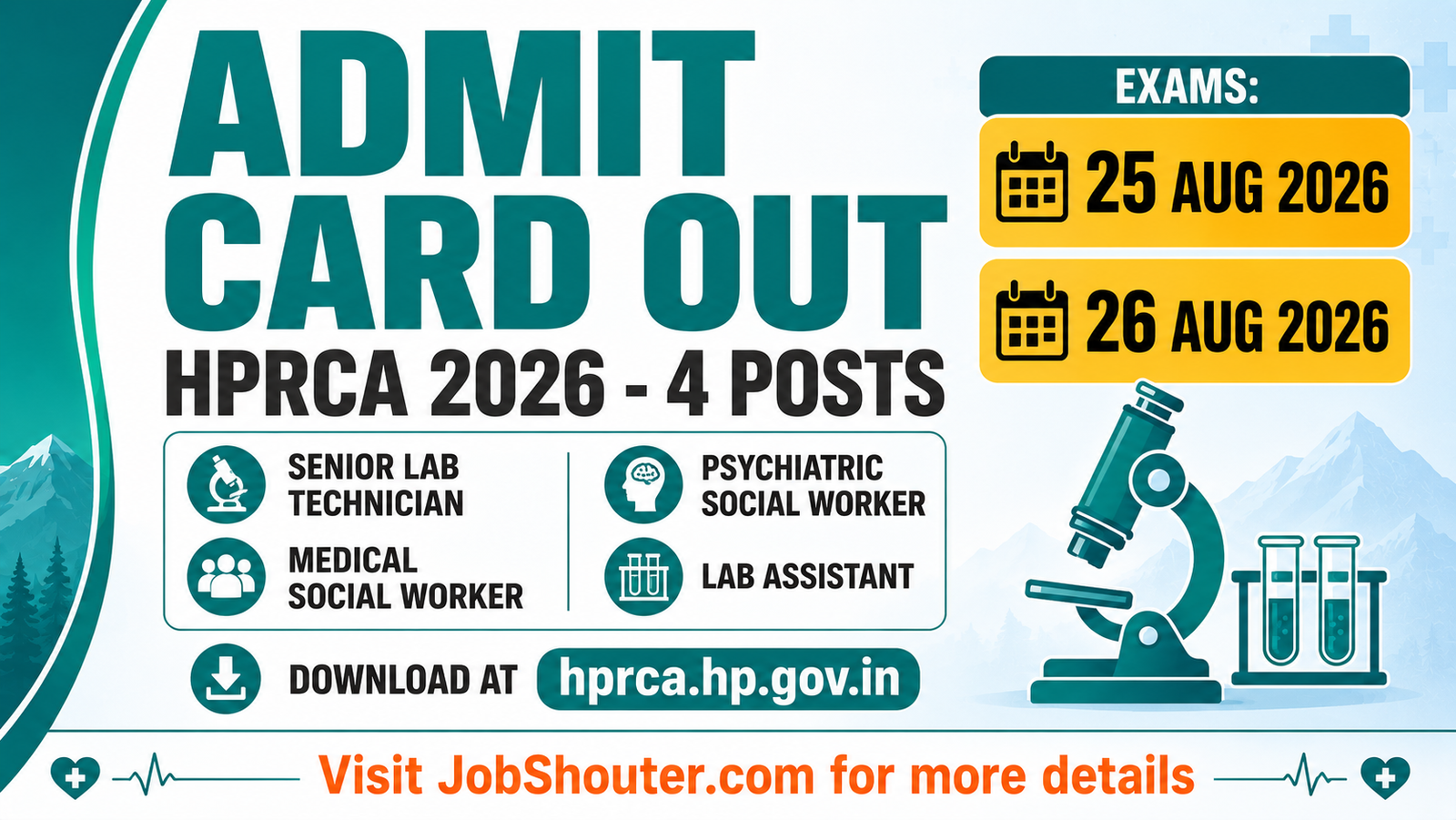 HPRCA 2026 Admit Card out
