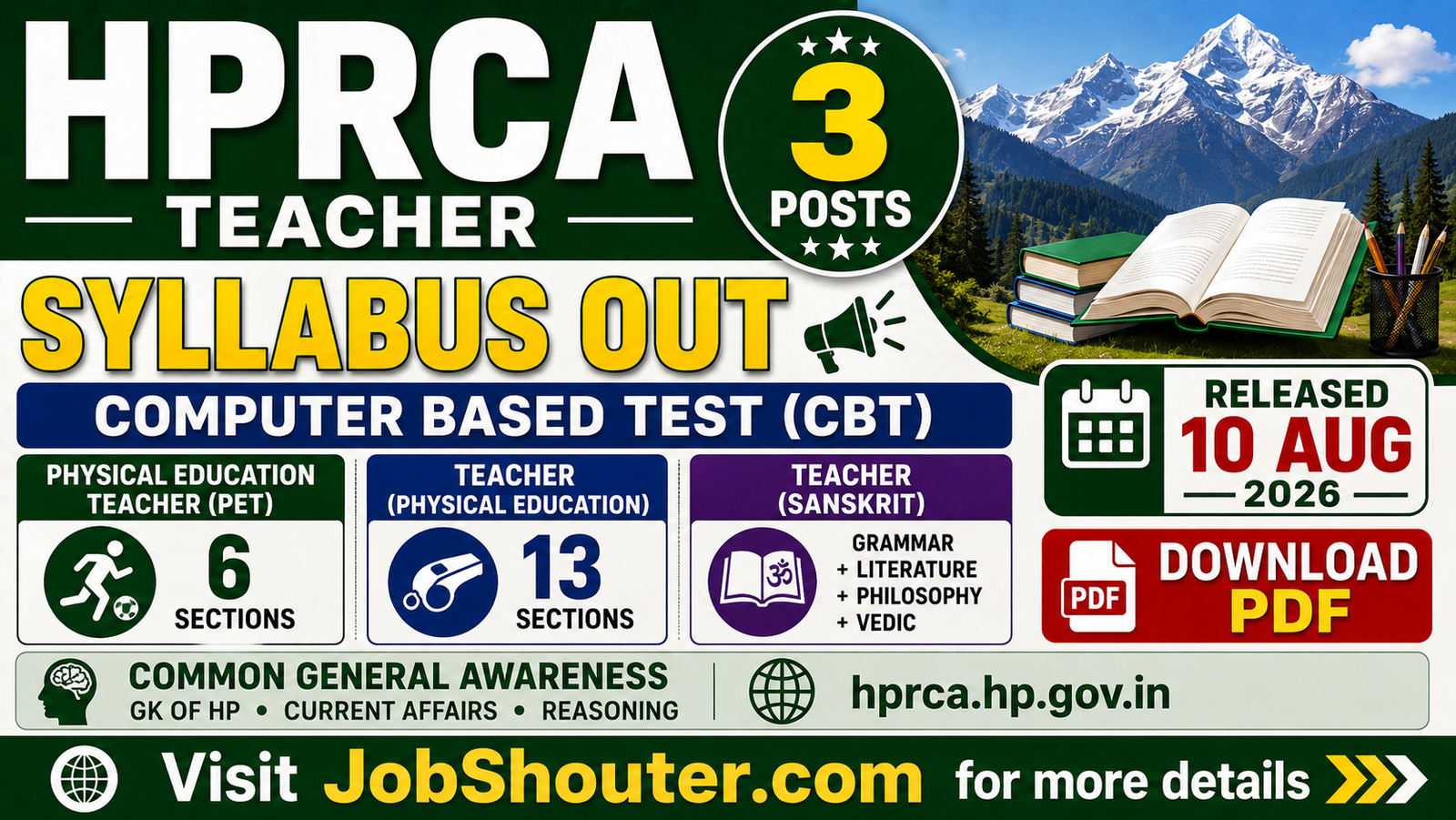 HPRCA Teacher Syllabus 2026 Out