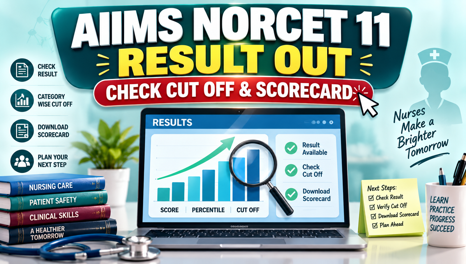 AIIMS NORCET 11 Prelims Result 2026 Out - Check Cut Off