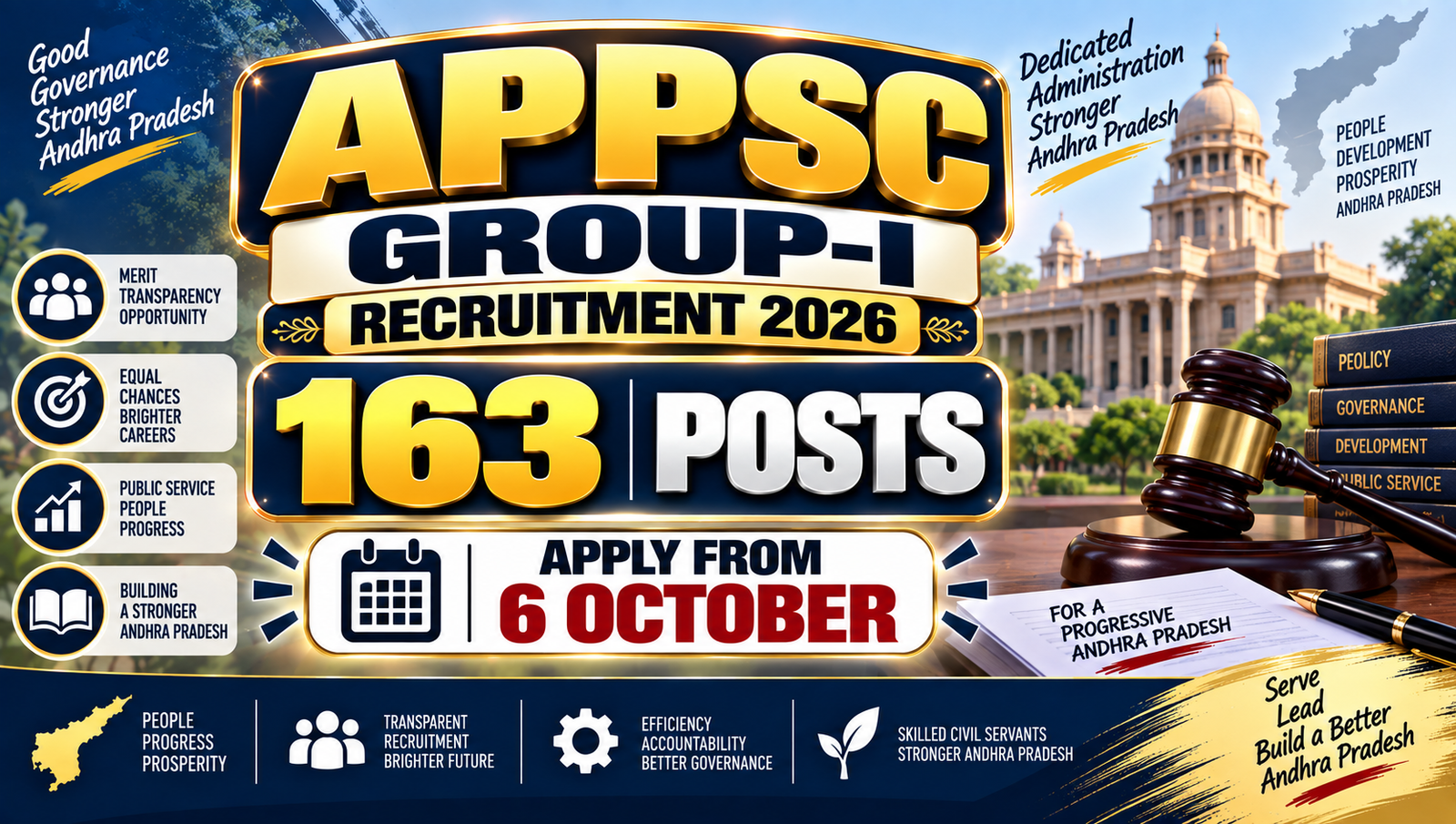 APPSC Group-I Recruitment 2026 - Apply for 163 Posts