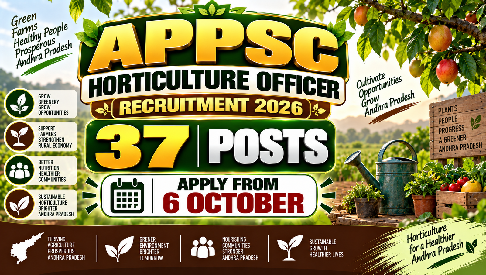 APPSC Horticulture Officer 2026 - Apply for 37 Posts