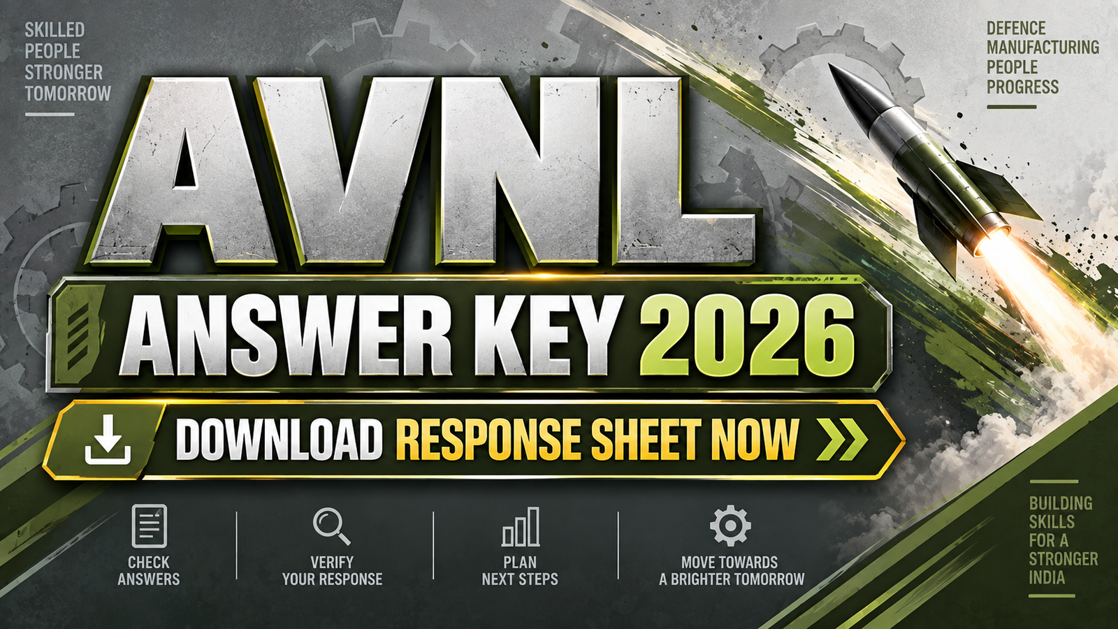 AVNL Answer Key 2026 - Download CBT Response Sheet Now