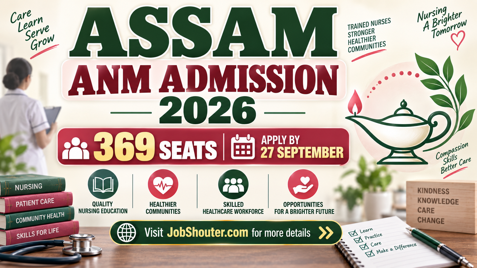 Assam ANM Admission 2026 - Apply Online for 369 Seats