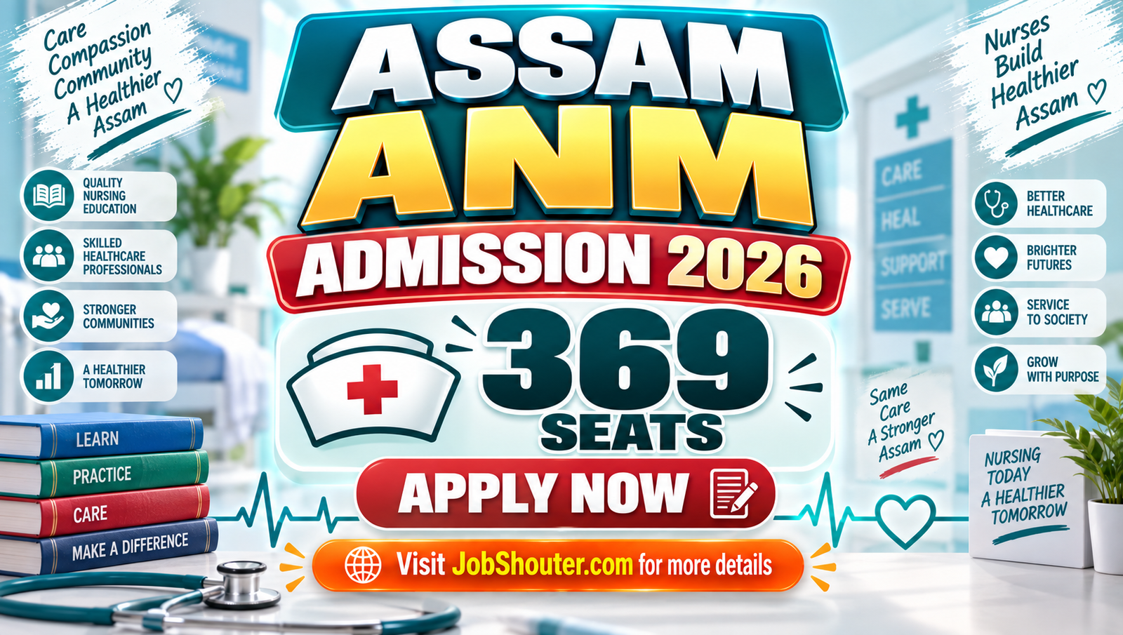 Assam ANM Admission 2026 - SSUHS Entrance Exam for 369 Seats