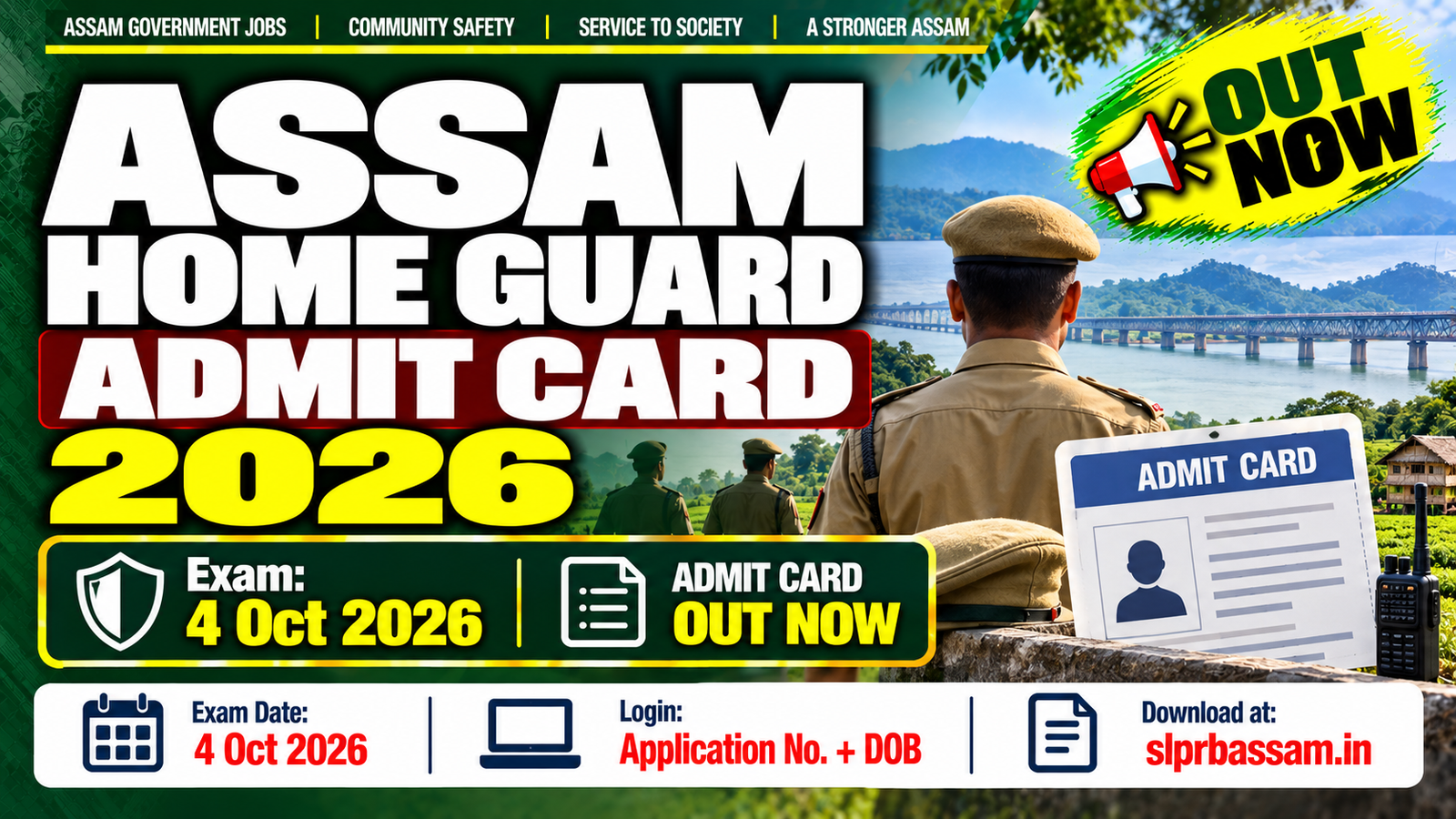 Assam Home Guard Admit Card 2026 Out - Download Now
