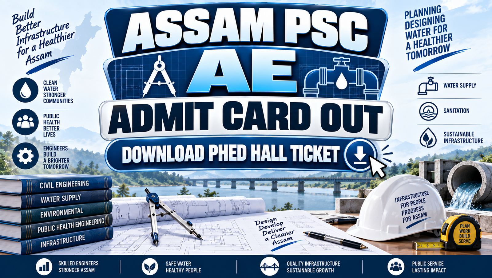 Assam PSC AE Admit Card 2026 Out - Download PHED Hall Ticket