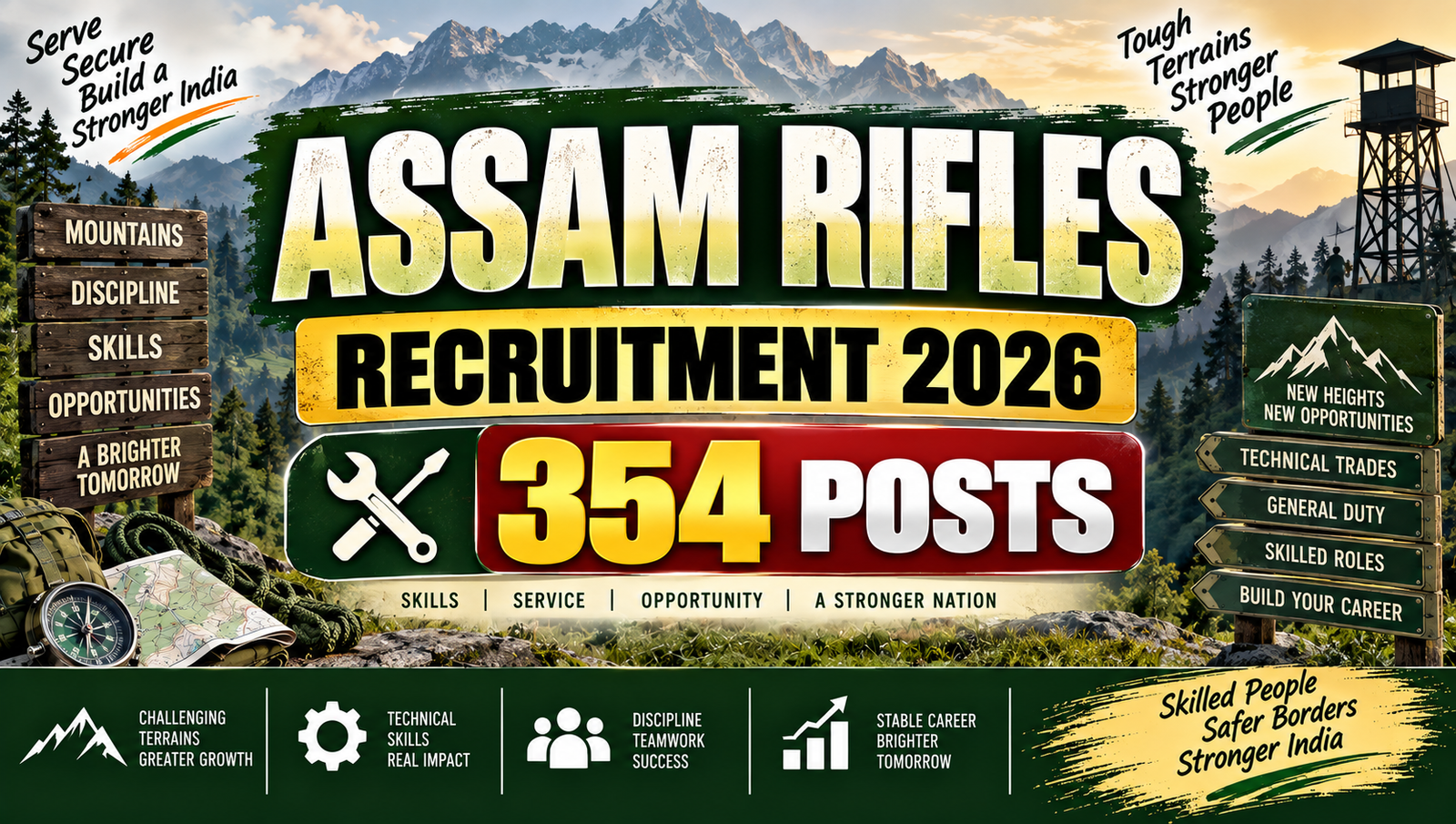 Assam Rifles Technical and Tradesman Recruitment 2026 - Apply for 354 Posts