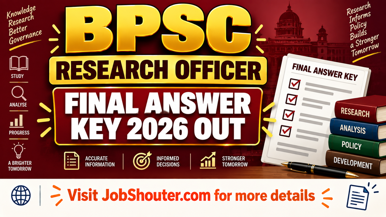 BPSC Research Officer Final Answer Key 2026 Released for Preliminary Exam