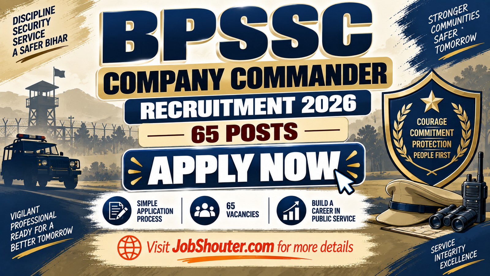 BPSSC Company Commander Recruitment 2026 Notification Out