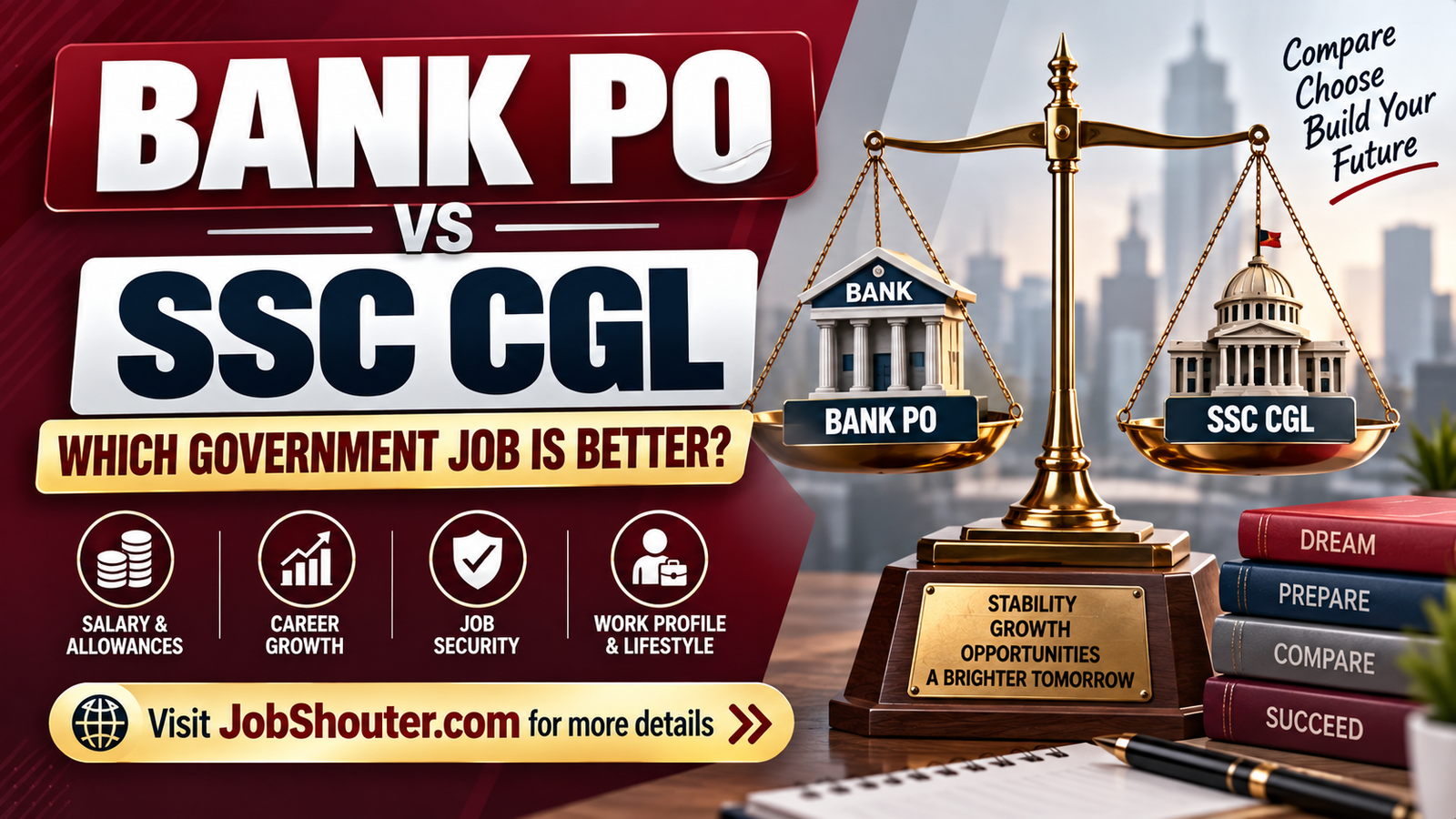 Bank PO vs SSC CGL Which is Better in 2026