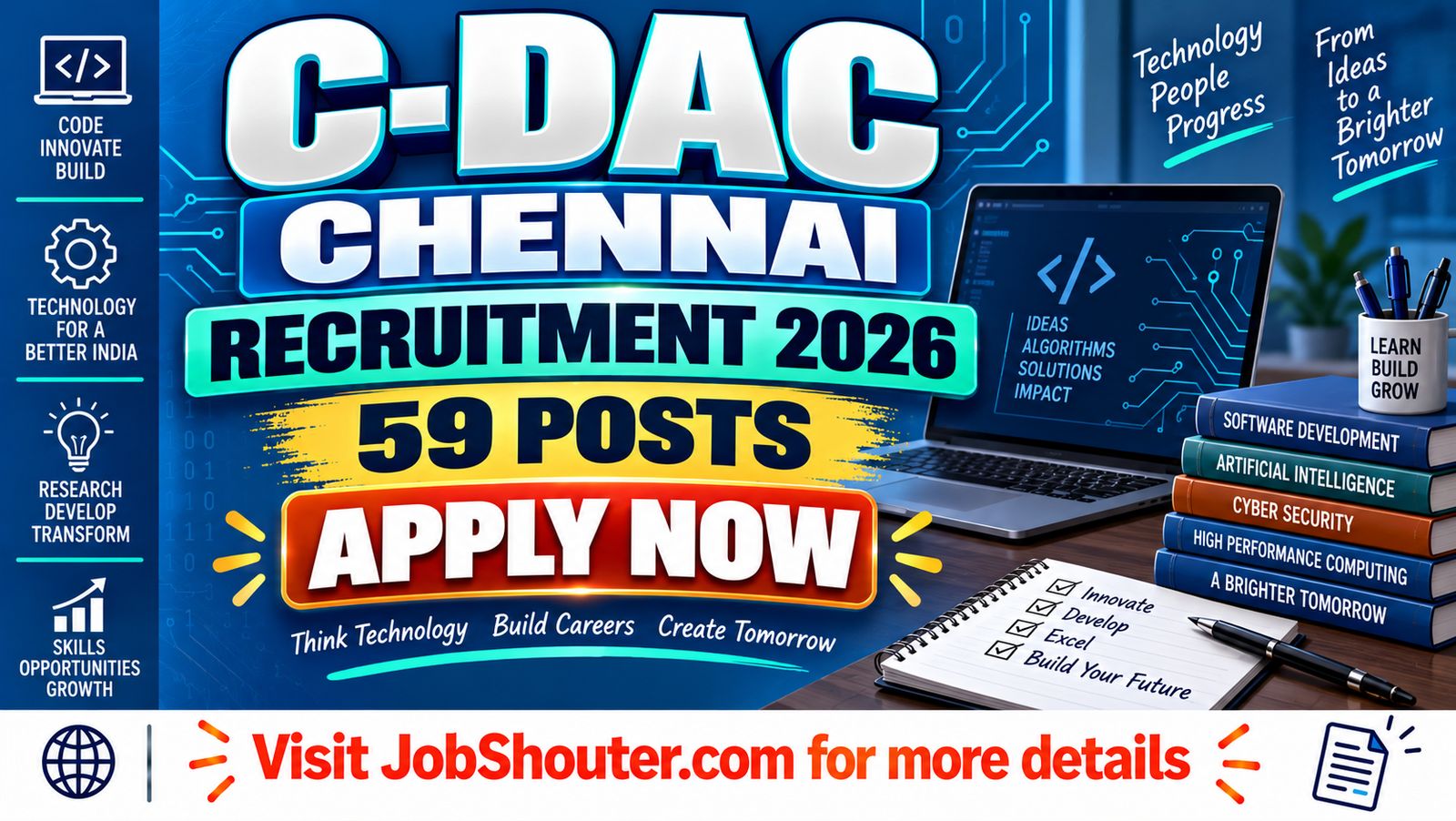 C-DAC Chennai Recruitment 2026 Notification Out for 59 Project Engineer Posts