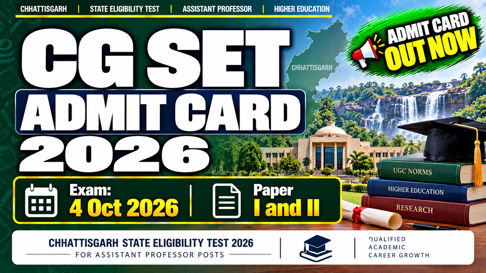 CG SET Admit Card 2026 Out - Download Hall Ticket