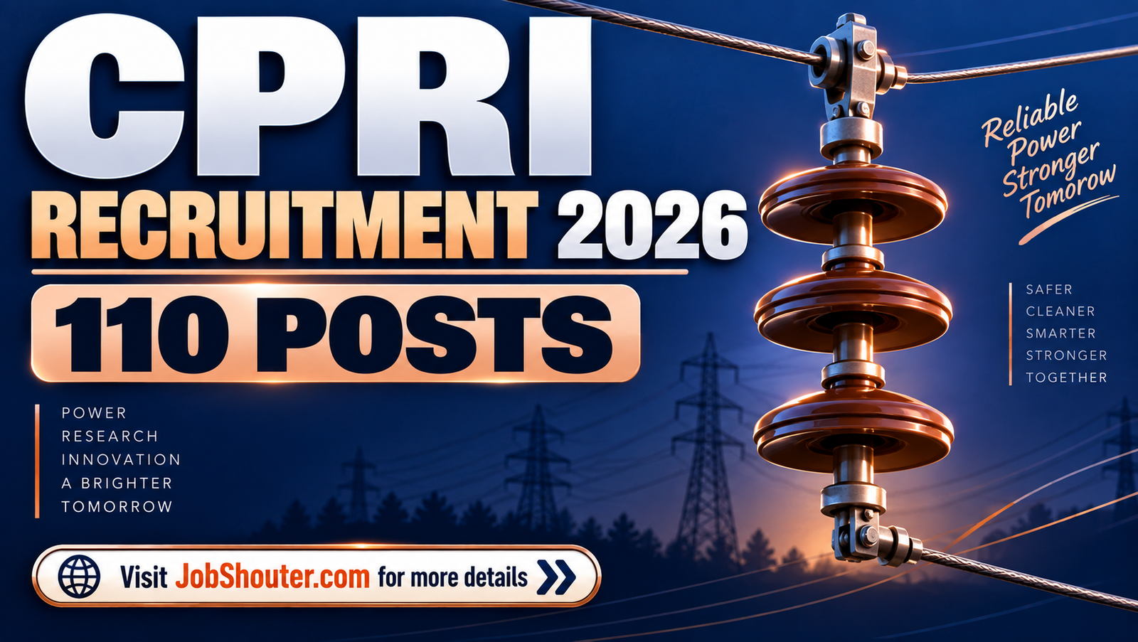 CPRI Recruitment 2026 - Notification Out for 110 Posts