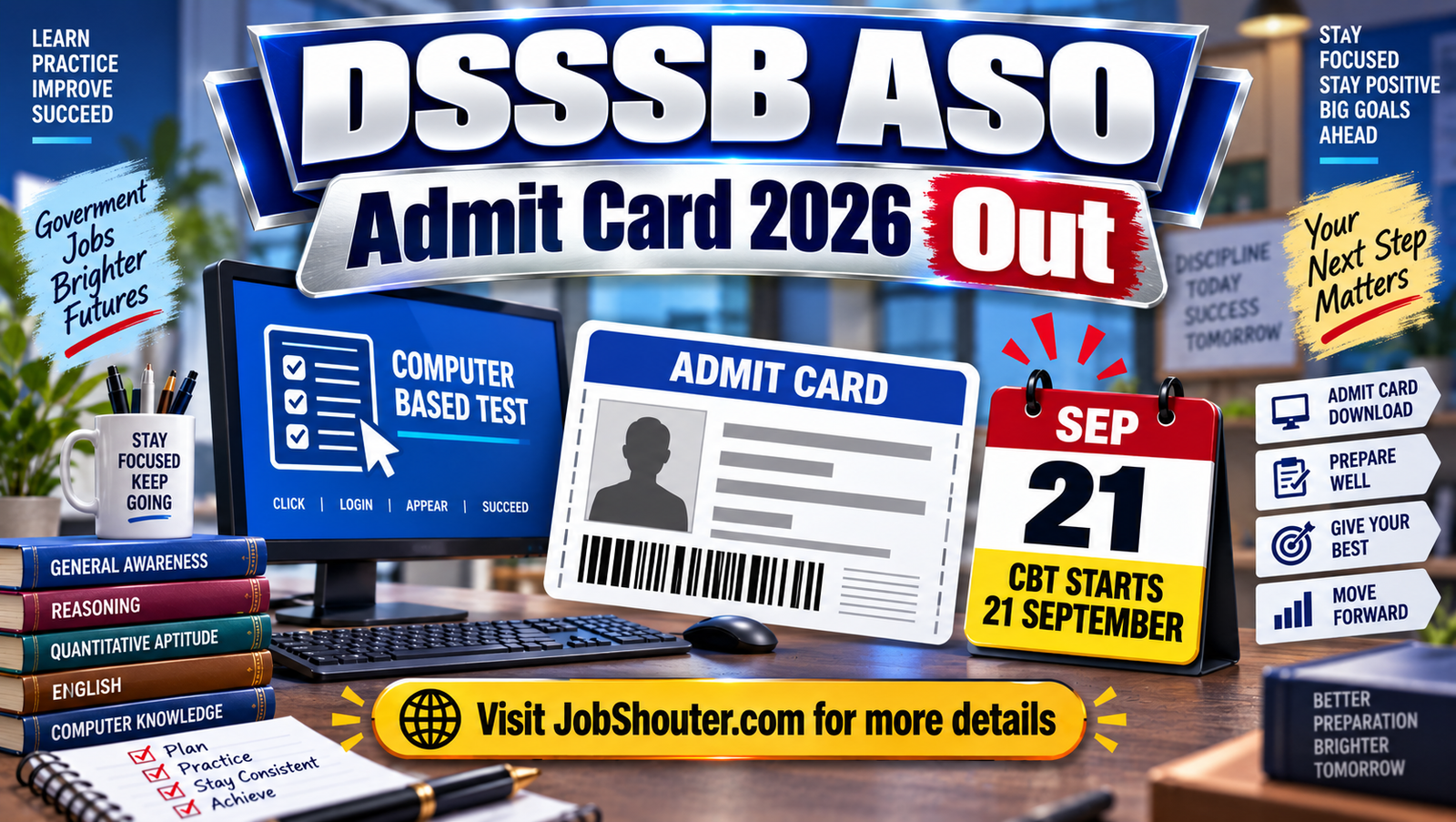 DSSSB ASO Admit Card 2026 - Download Link