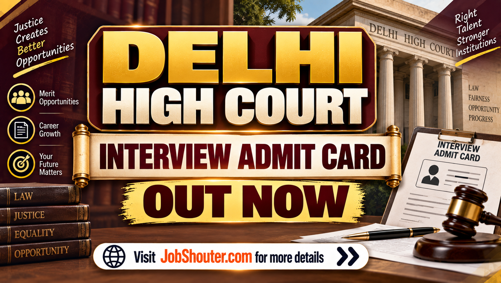 Delhi High Court Despatch Rider Admit Card 2026 - Download Now