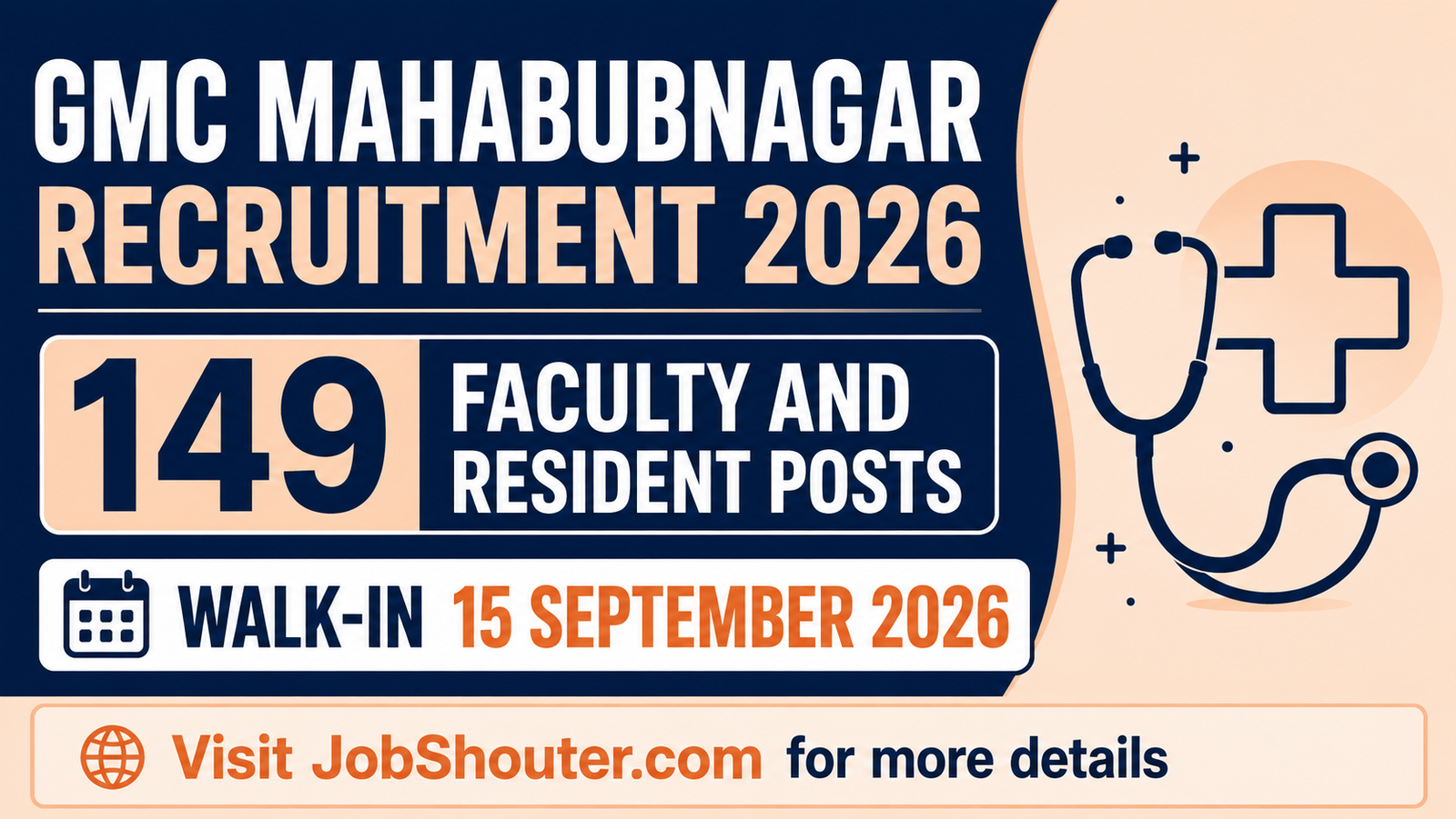 GMC Mahabubnagar Recruitment 2026 - Walk-in