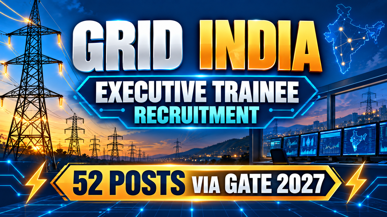 GRID India Executive Trainee Recruitment 2026 - 52 Posts