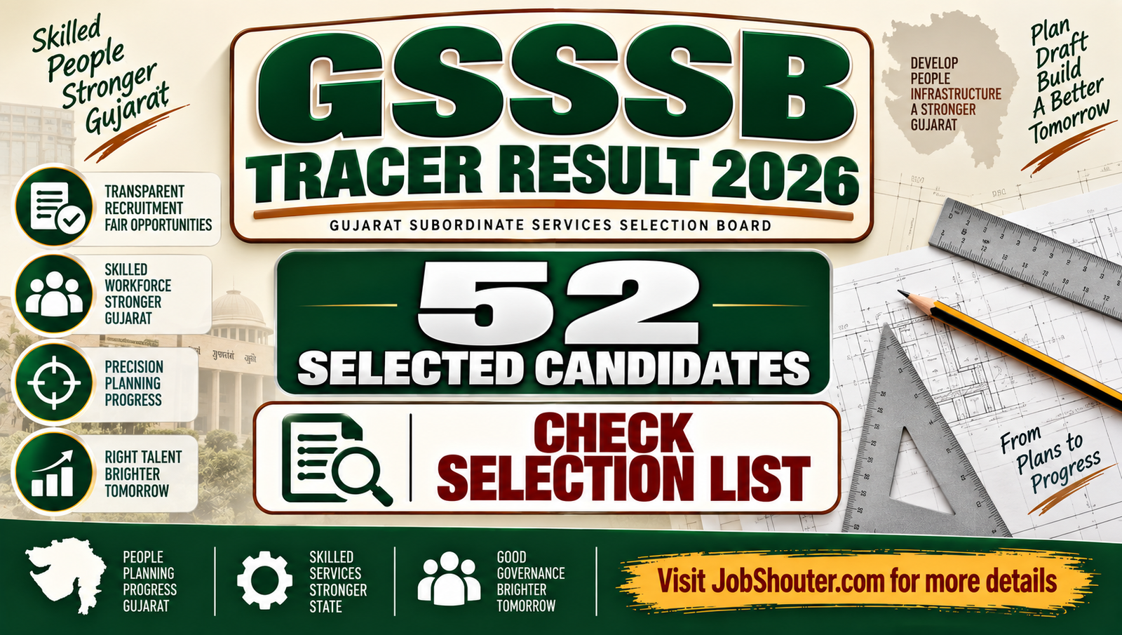 GSSSB Tracer Final Result 2026 - Check Selection List