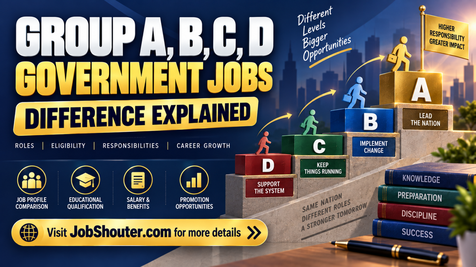 Group A - B - C - D Government Jobs in India - Difference