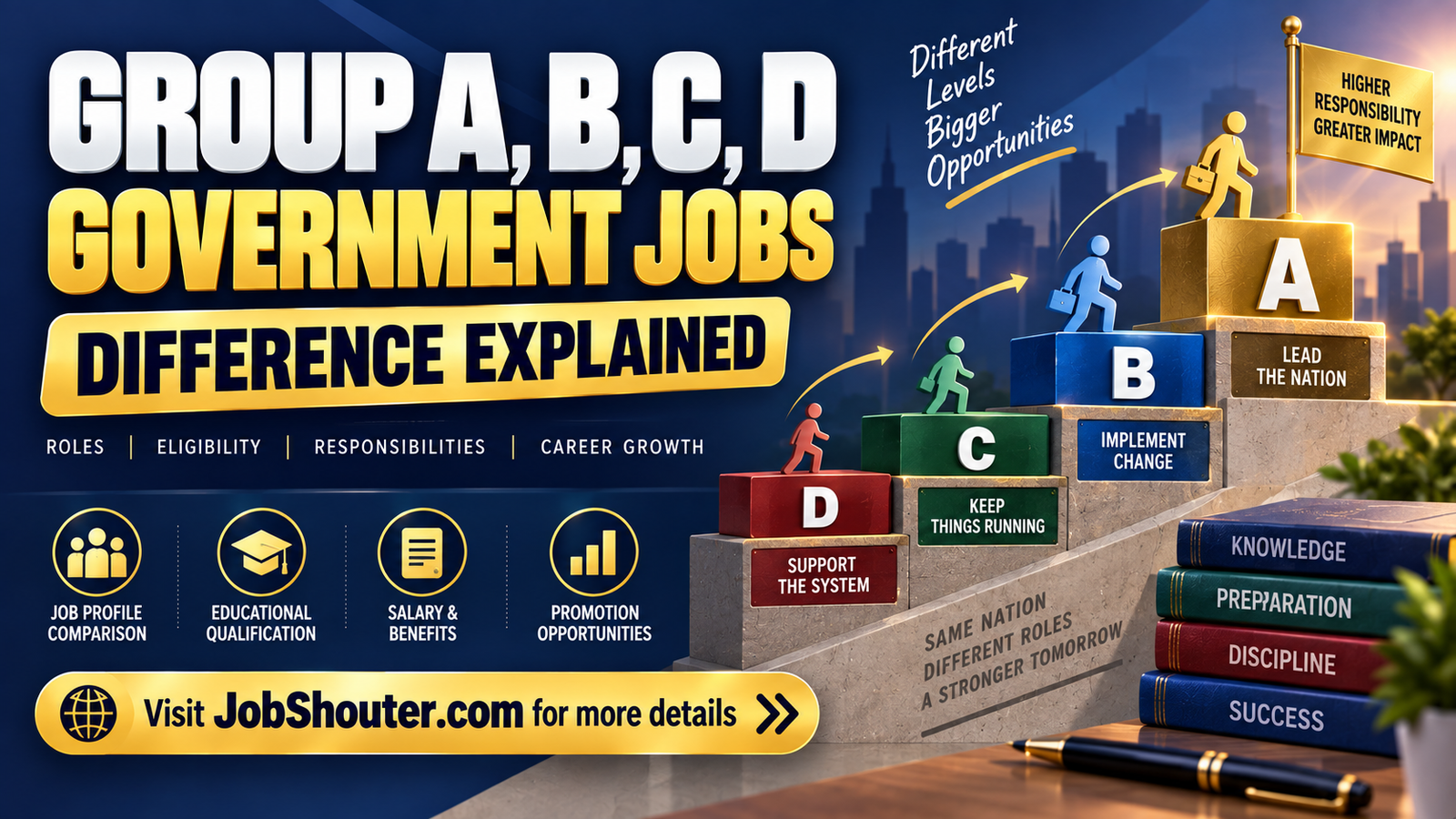 Group A - B - C - D Government Jobs in India - Difference
