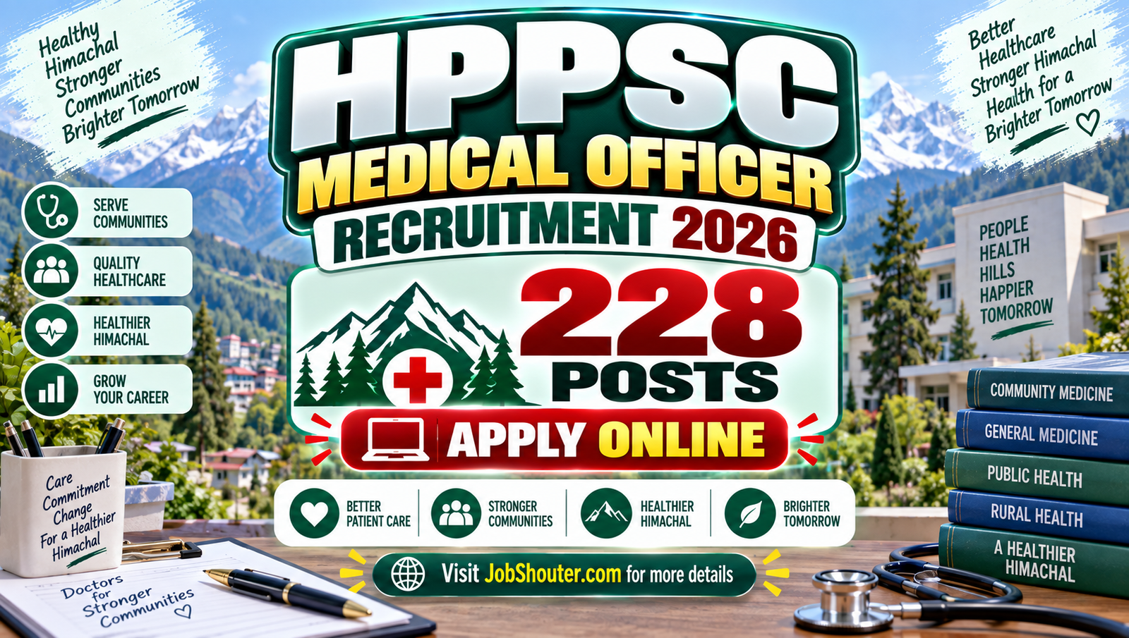 HPPSC Medical Officer Recruitment 2026 - Apply for 228 Posts