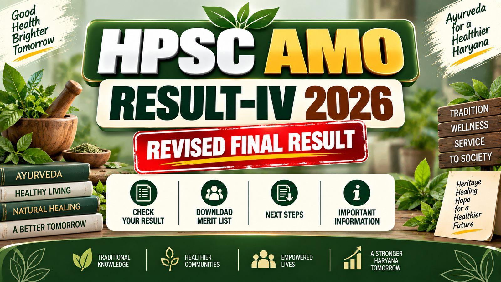 HPSC Ayurvedic Medical Officer Result 2026 Out - Check Revised Result-IV