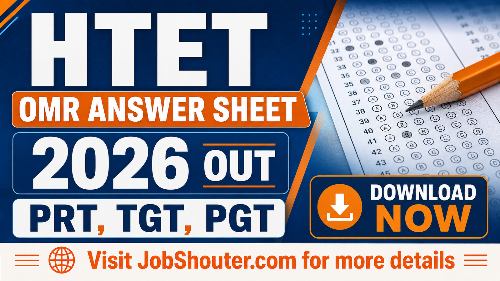 HTET OMR Answer Sheet 2026 Out - Download Now