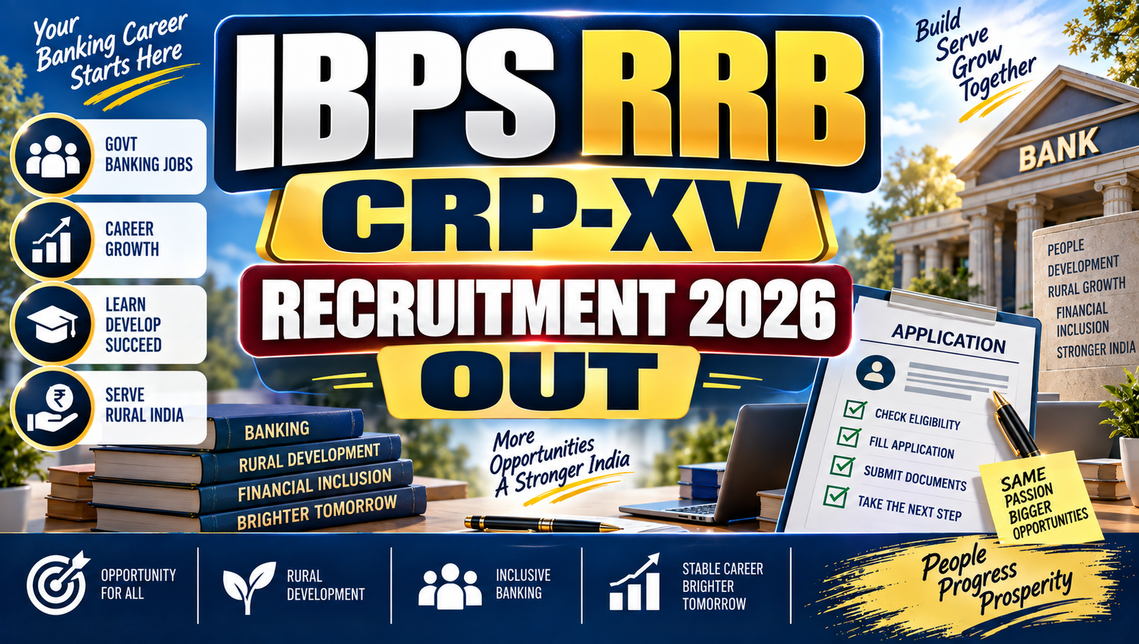 IBPS RRB CRP-XV Recruitment 2026 Out - Apply for 13745 Posts