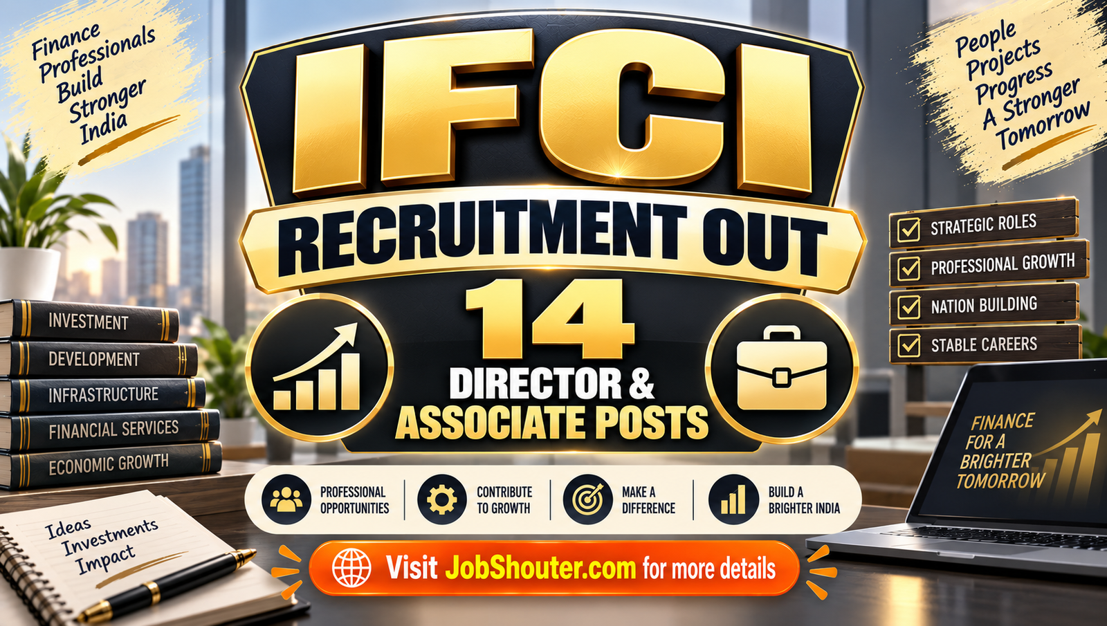 IFCI Recruitment 2026 - Apply for 14 Director & Associate Posts